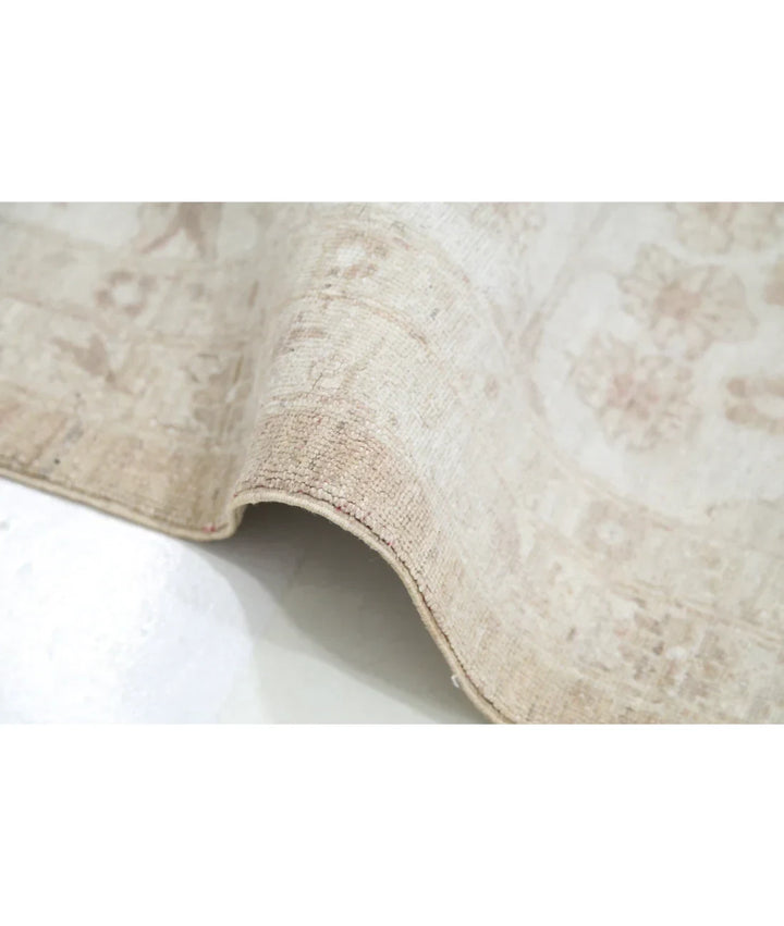 Brown Afghan Tabriz Rug 11' 8" x 15' 2" Hand-Knotted | No. AT46811