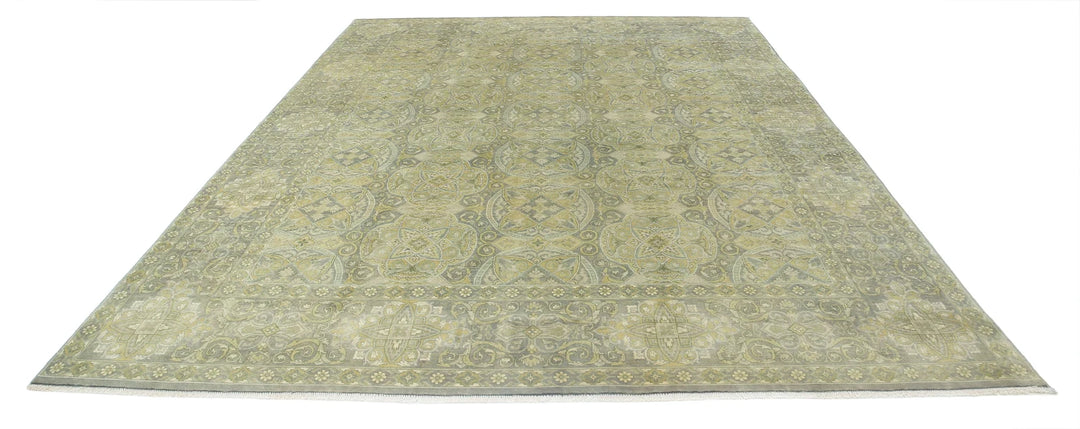 Indian Ziegler Rug 8' 9" x 11' 8" Hand-Knotted | No. AT47179
