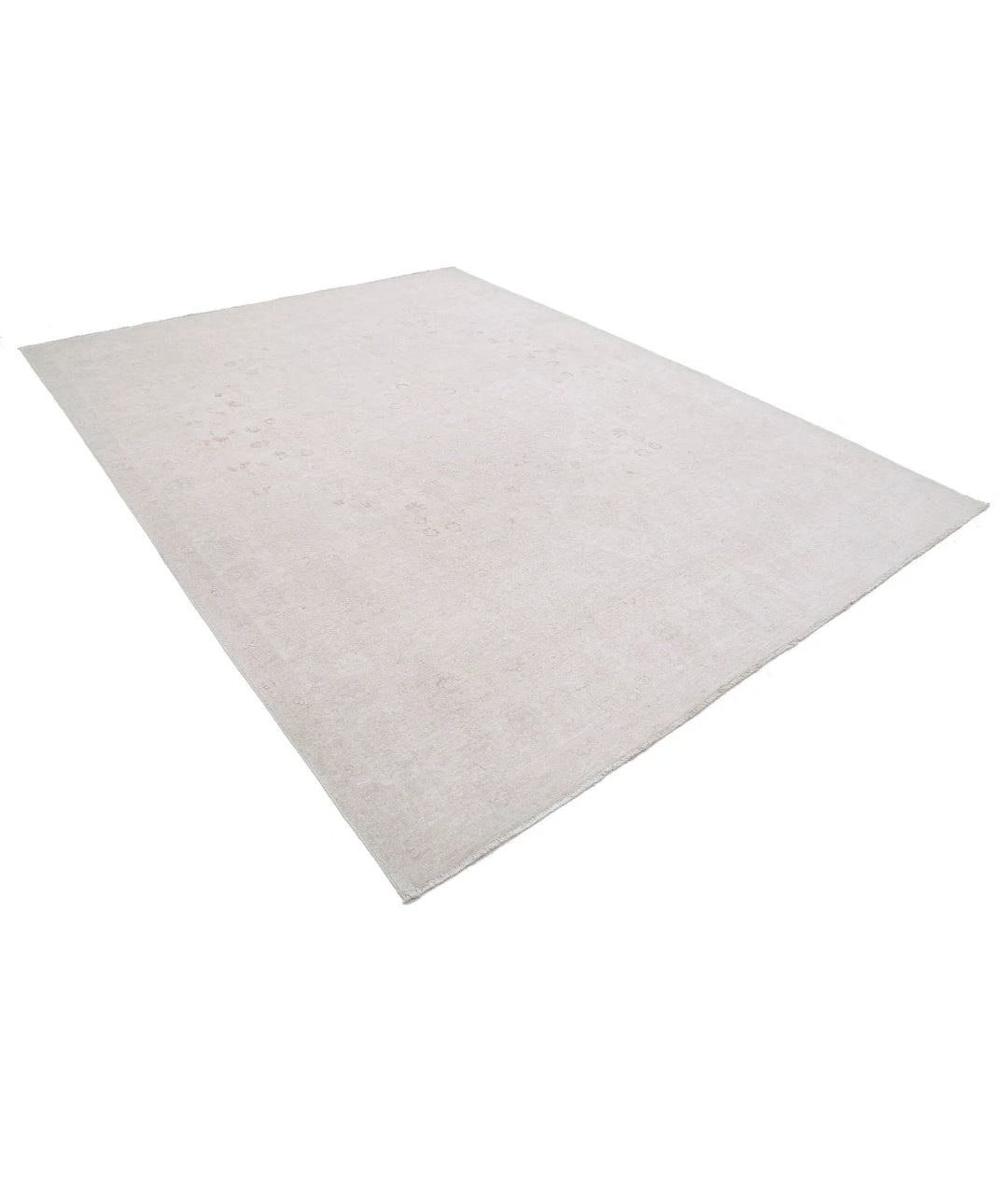 Ivory Afghan Serenity Rug 8' 9" x 11' 3" Hand-Knotted | No. AT47189