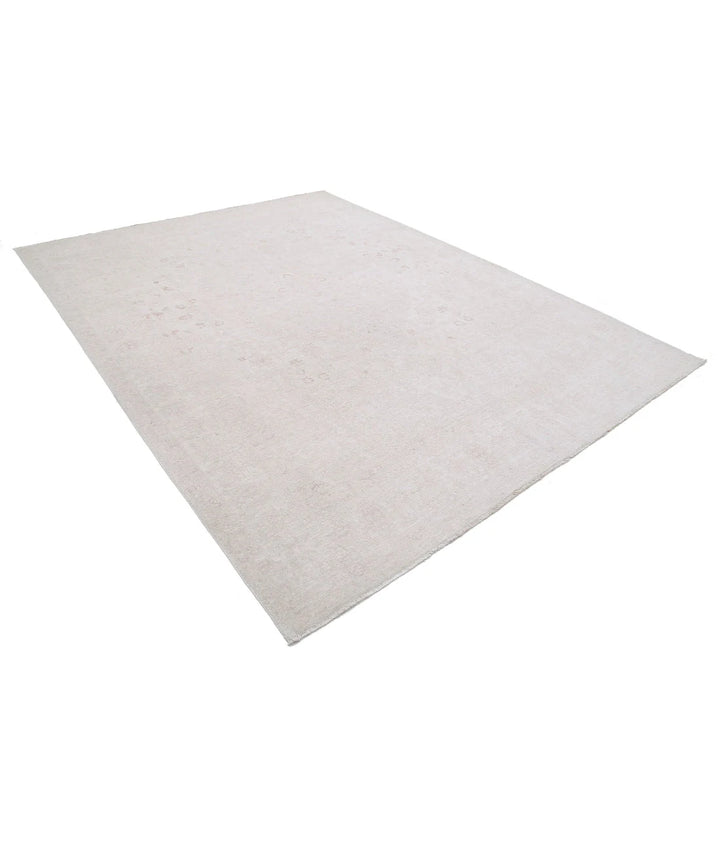 Ivory Afghan Serenity Rug 8' 9" x 11' 3" Hand-Knotted | No. AT47189