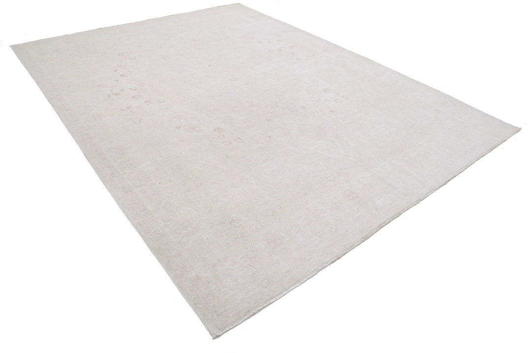 Ivory Afghan Serenity Rug 8' 9" x 11' 3" Hand-Knotted | No. AT47189