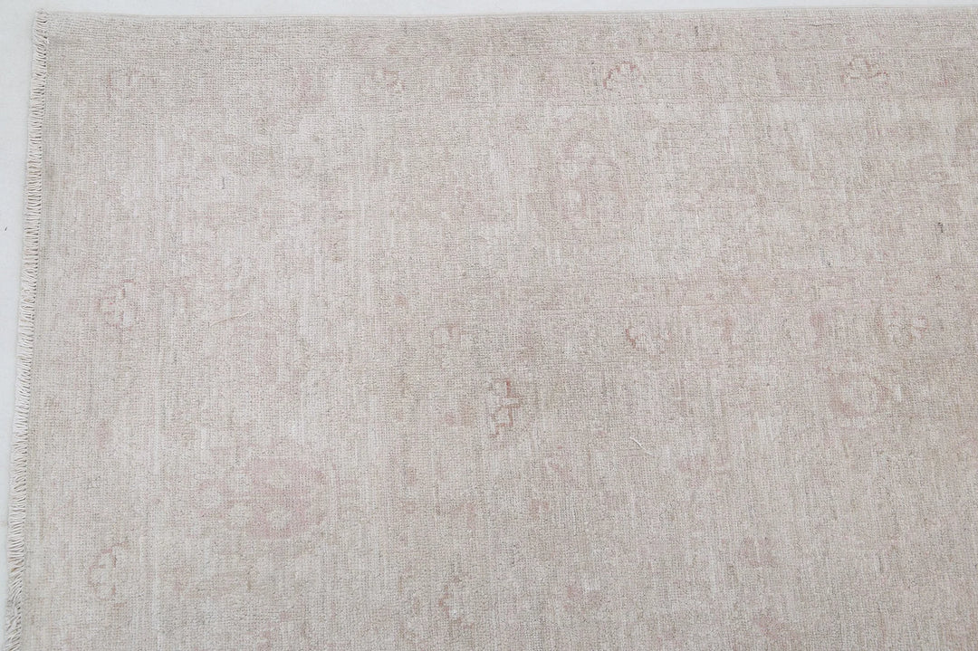 Ivory Afghan Serenity Rug 8' 9" x 11' 3" Hand-Knotted | No. AT47189