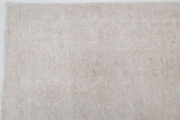 Ivory Afghan Serenity Rug 8' 9" x 11' 3" Hand-Knotted | No. AT47189