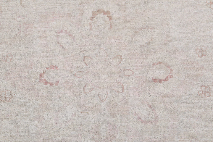 Ivory Afghan Serenity Rug 8' 9" x 11' 3" Hand-Knotted | No. AT47189