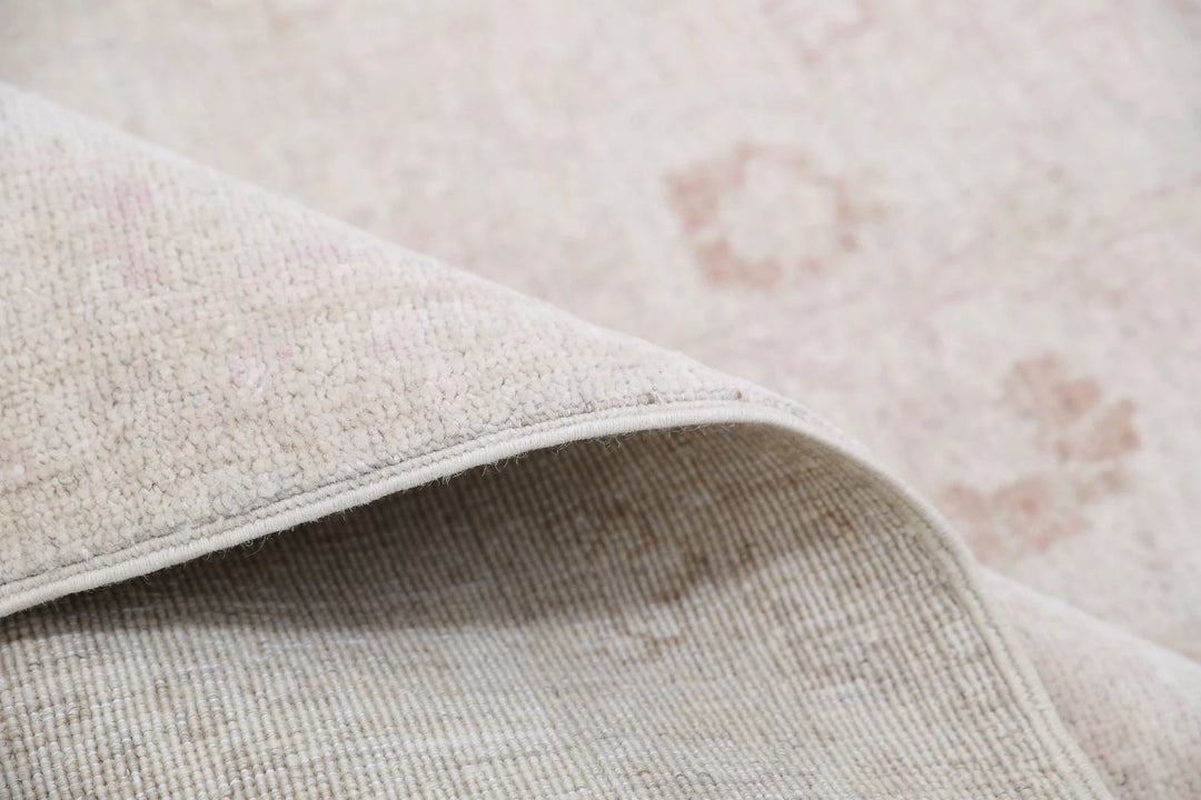 Ivory Afghan Serenity Rug 8' 9" x 11' 3" Hand-Knotted | No. AT47189