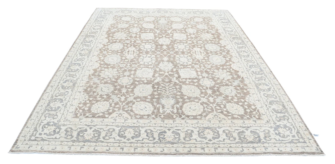 Afghan Ziegler Rug 7' 9" x 10' 0" Hand-Knotted | No. AT47194