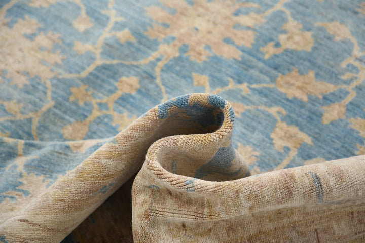 Afghan Ziegler Rug 6' 8" x 9' 8" Hand-Knotted | No. AT47239