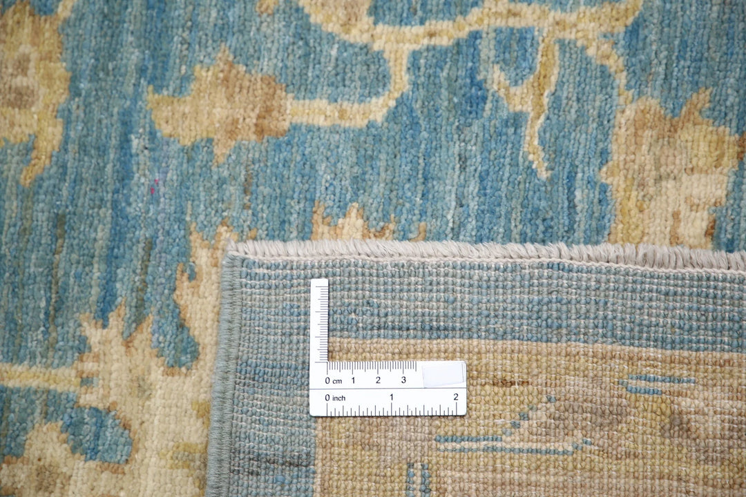 Afghan Ziegler Rug 6' 8" x 9' 8" Hand-Knotted | No. AT47239