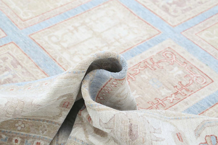Afghan Serenity Rug 8' 1" x 10' 11" Hand-Knotted | No. AT47304