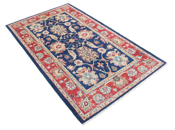 Afghan Ziegler Rug 3' 11" x 6' 6" Hand-Knotted | No. AT47318