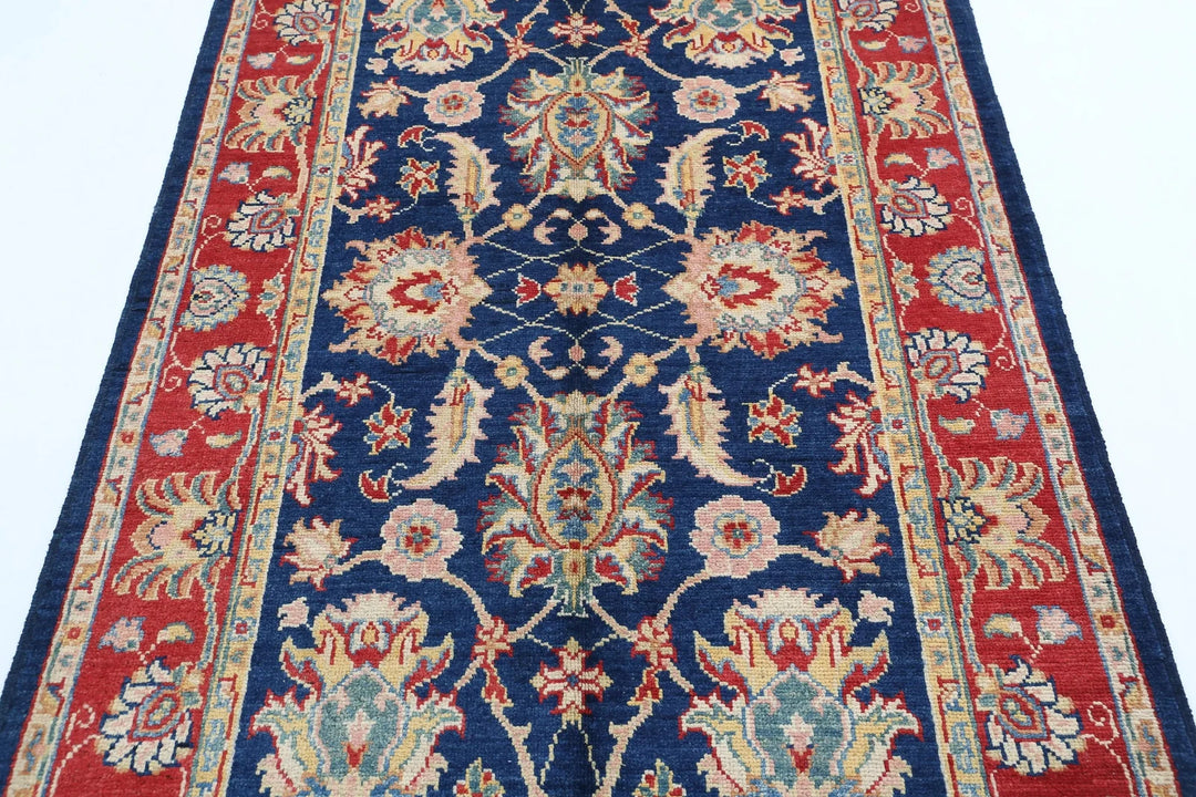 Afghan Ziegler Rug 3' 11" x 6' 6" Hand-Knotted | No. AT47318