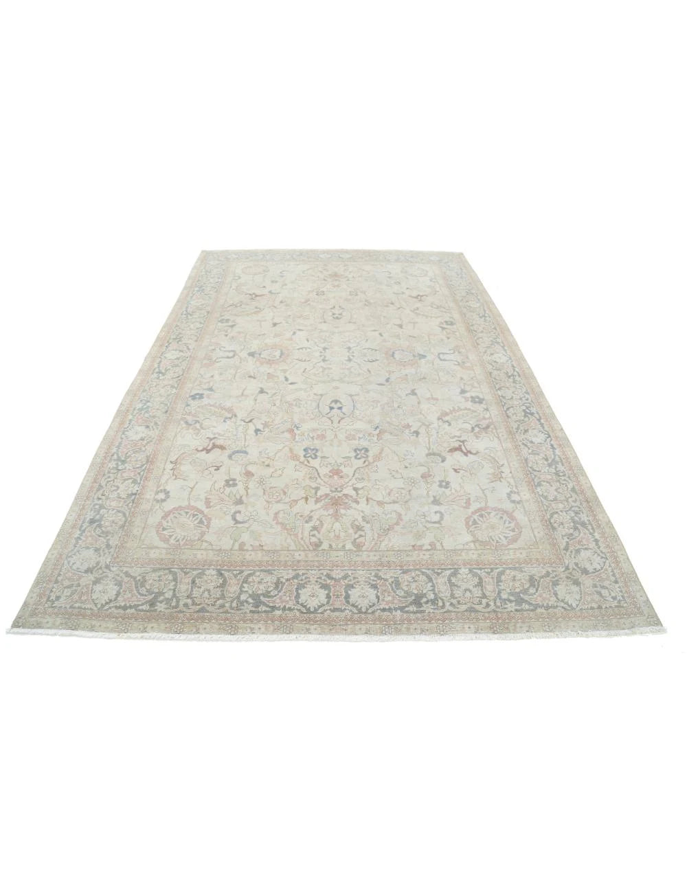 Persian Tabriz Rug 6' 5" x 9' 7" Hand-Knotted | No. AT47325