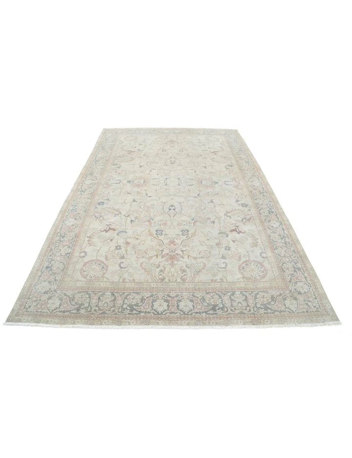 Persian Tabriz Rug 6' 5" x 9' 7" Hand-Knotted | No. AT47325