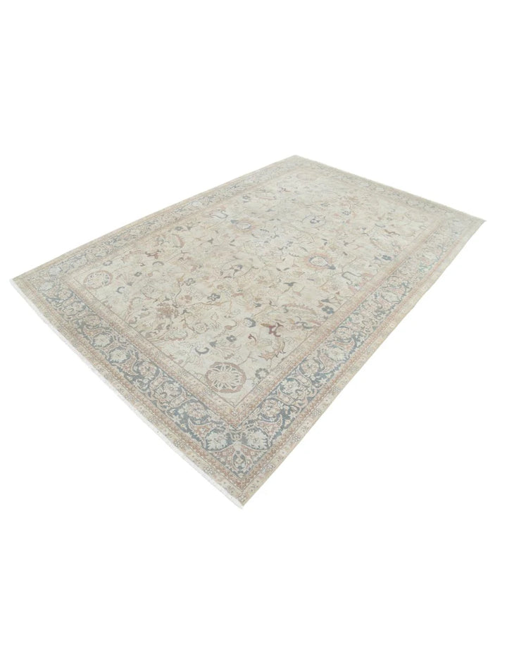 Persian Tabriz Rug 6' 5" x 9' 7" Hand-Knotted | No. AT47325