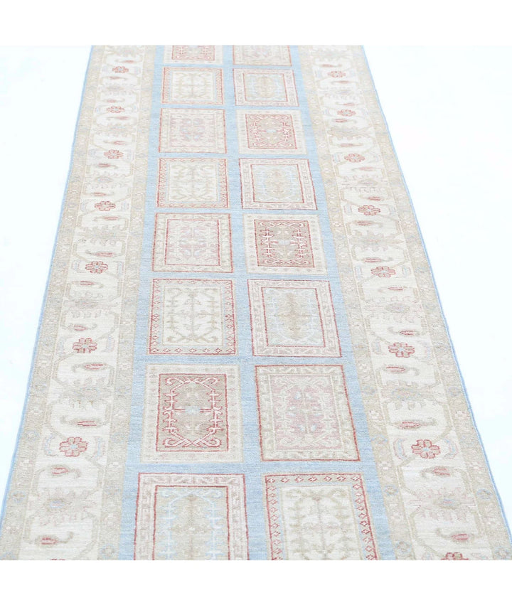 Afghan Bakhtiari Runner Rug 2' 9" x 10' 0" Hand-Knotted | No. AT47333