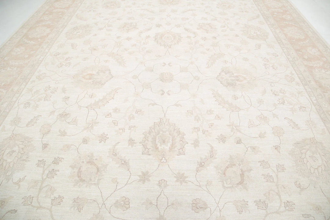 Afghan Serenity Rug 12' 4" x 18' 1" Hand-Knotted | No. AT47335