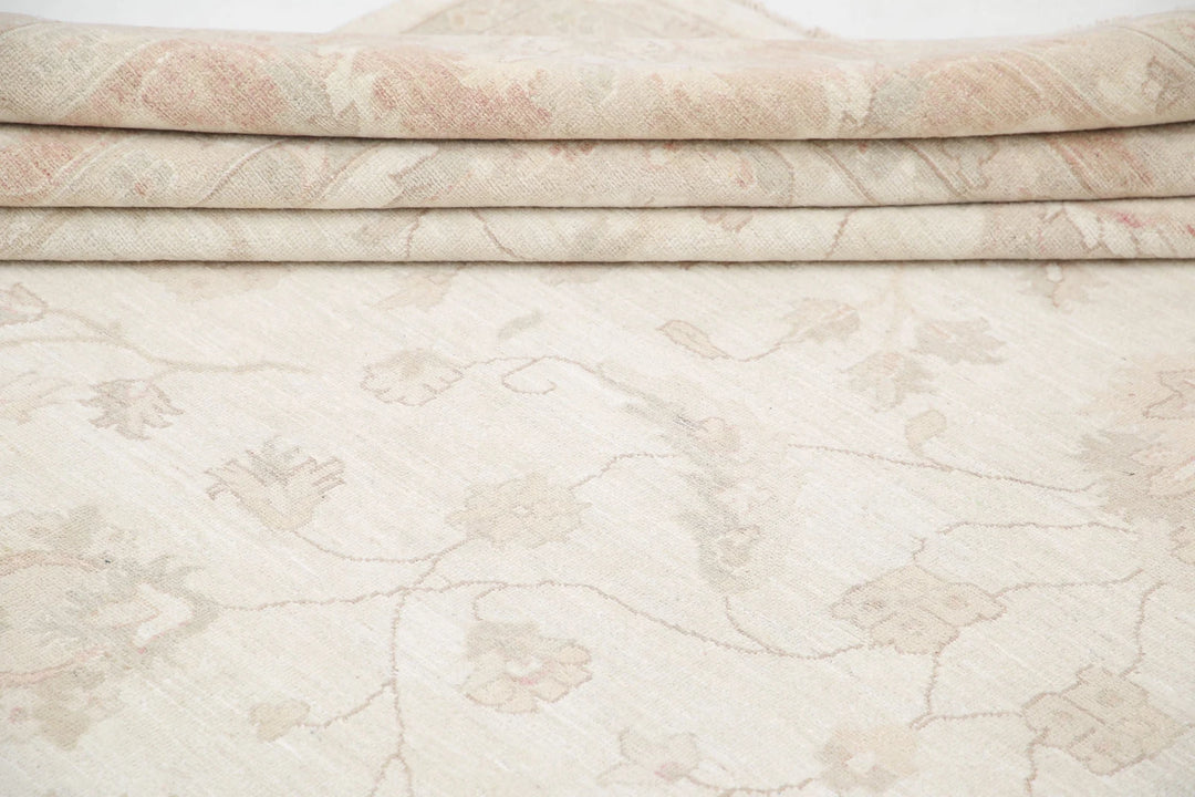Afghan Serenity Rug 12' 4" x 18' 1" Hand-Knotted | No. AT47335