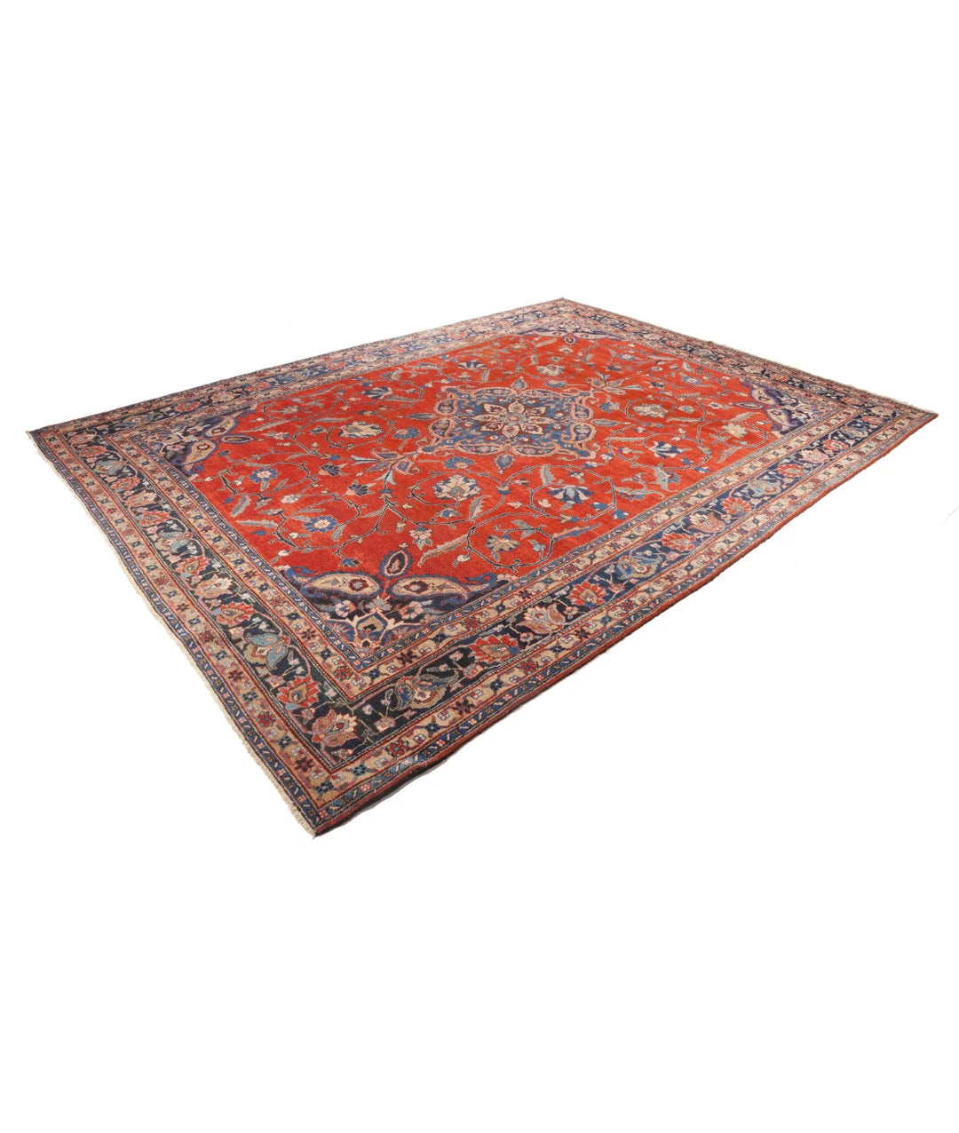 Azerbaijani Tabriz Rug 9' 0" x 12' 3" Hand-Knotted | No. AT47348