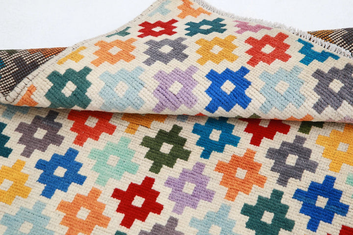 Ivory Baluch Revival Rug 2' 9" x 4' 0" Hand-Knotted | No. AT47358