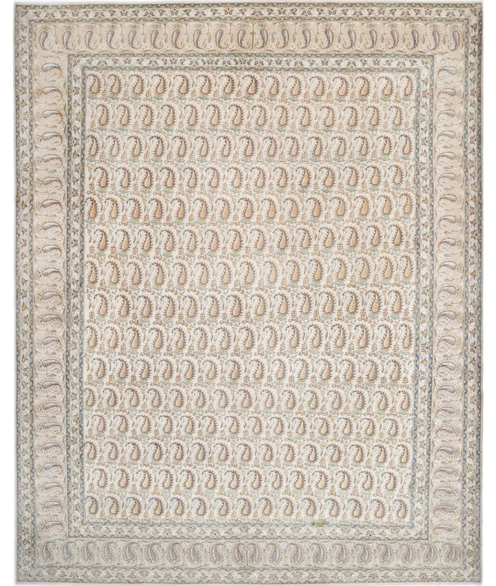 Persian Mir Saraband Rug 10' 6" x 13' 4" Hand-Knotted | No. AT47375