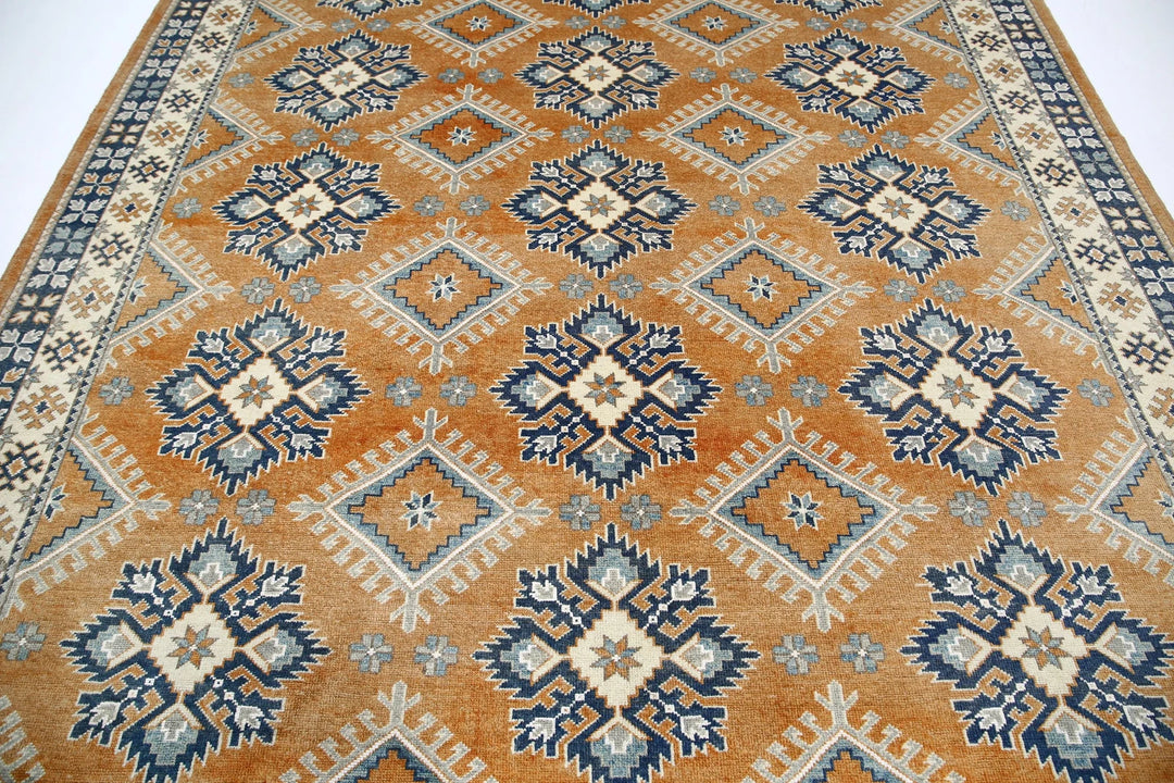 Ivory Afghan Ziegler Rug 8'8" x 10'0" Hand-Knotted | No. AT47441