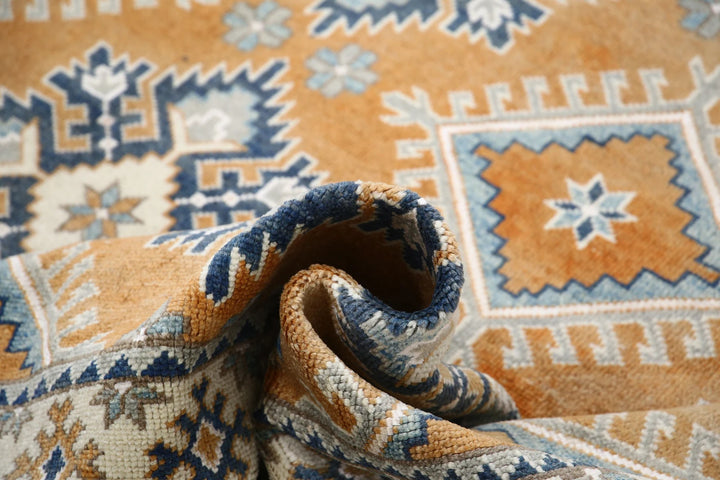 Ivory Afghan Ziegler Rug 8'8" x 10'0" Hand-Knotted | No. AT47441