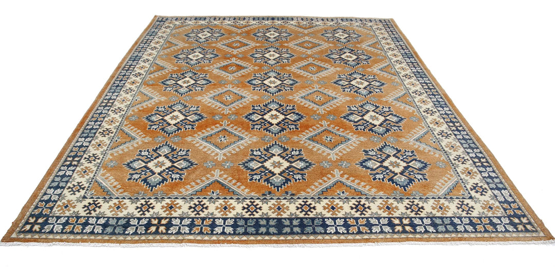 Ivory Afghan Ziegler Rug 8'8" x 10'0" Hand-Knotted | No. AT47441