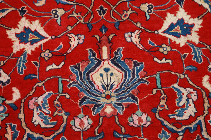 Persian Sarouk Rug 7' 2" x 10' 6" Hand-Knotted | No. AT47481