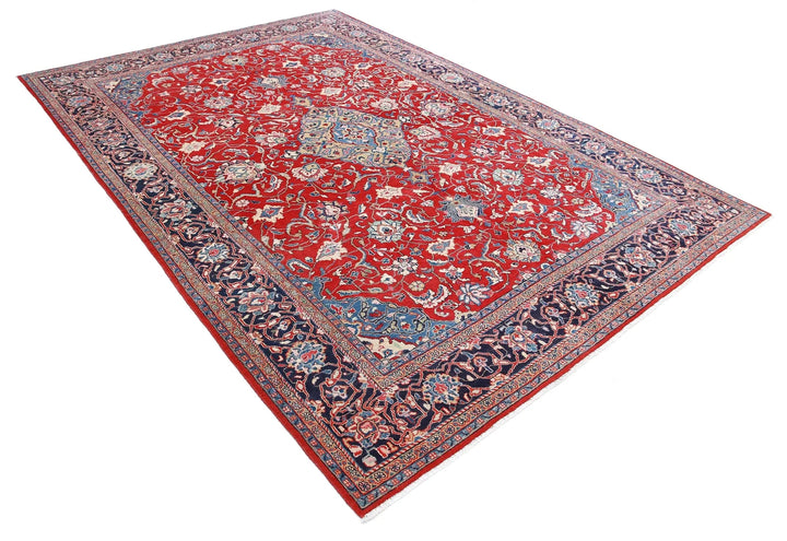 Persian Sarouk Rug 7' 2" x 10' 6" Hand-Knotted | No. AT47481
