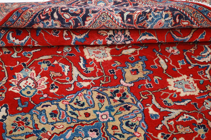 Persian Sarouk Rug 7' 2" x 10' 6" Hand-Knotted | No. AT47481
