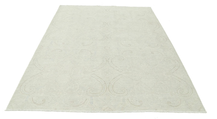 Afghan Oriental Rug 6' 4" x 8' 3" Hand-Knotted | No. AT47486