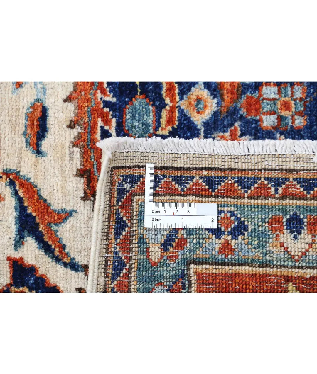 Afghan Heriz Rug 8' 0" x 9' 10" Hand-Knotted | No. AT47689