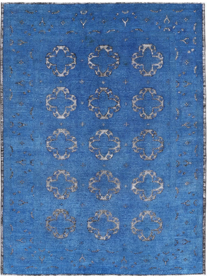 Afghan Oriental Rug 6' 5" x 8' 1" Hand-Knotted | No. AT47741