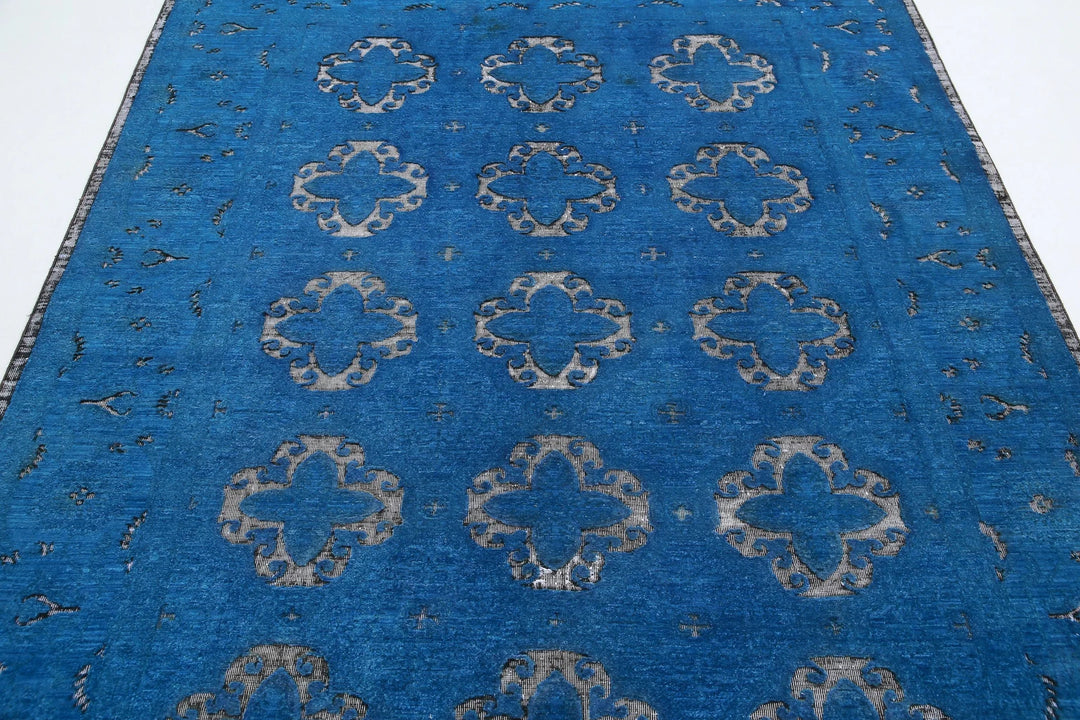 Afghan Oriental Rug 6' 5" x 8' 1" Hand-Knotted | No. AT47741