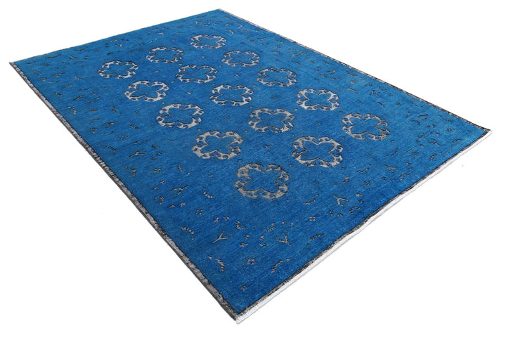 Afghan Oriental Rug 6' 5" x 8' 1" Hand-Knotted | No. AT47741