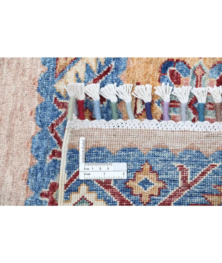 Blue Afghan Khurjeen Rug 5' 8" x 7' 7" Hand-Knotted | No. AT47775