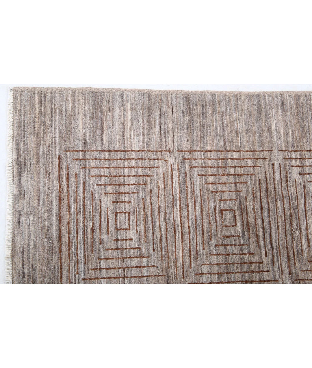 Afghan Modcar Rug 5' 1" x 6' 3" Hand-Knotted | No. AT47820