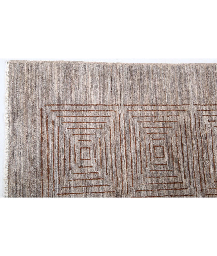 Afghan Modcar Rug 5' 1" x 6' 3" Hand-Knotted | No. AT47820