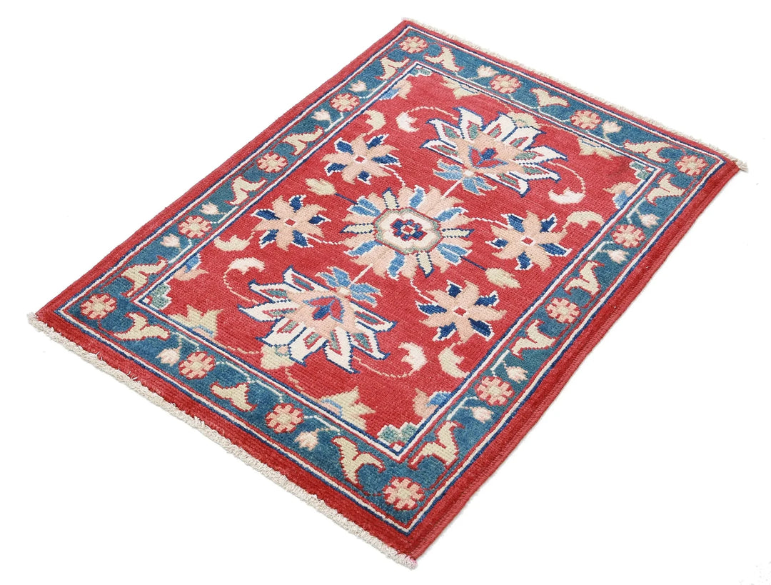 Afghan Ziegler Rug 2' 2" x 2' 11" Hand-Knotted | No. AT47858