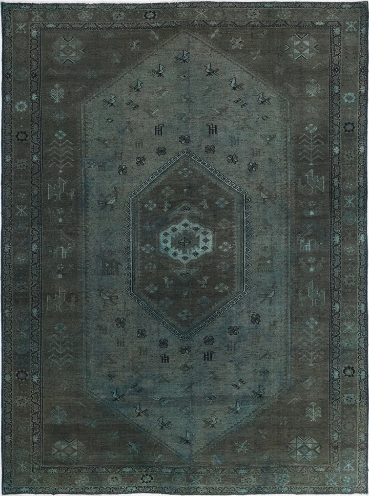 Persian Overdye Rug 7' 0" x 9' 8" Hand-Knotted | No. AT47906