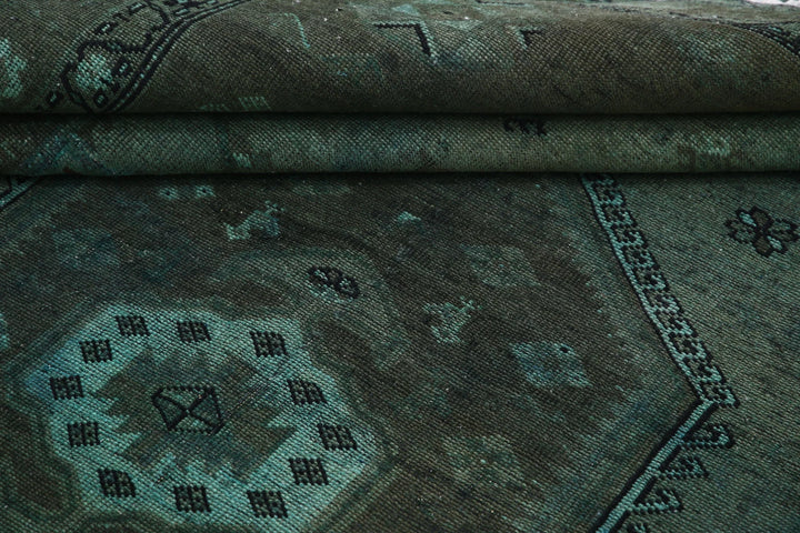 Persian Overdye Rug 7' 0" x 9' 8" Hand-Knotted | No. AT47906