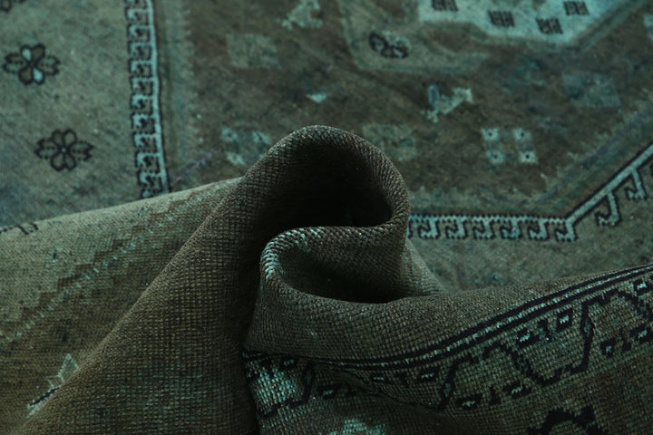 Persian Overdye Rug 7' 0" x 9' 8" Hand-Knotted | No. AT47906