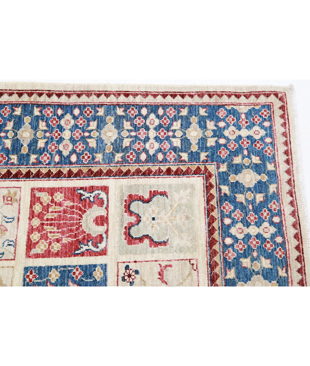 Grey Afghan Bakhtiari Rug 5' 7" x 7' 6" Hand-Knotted | No. AT47919