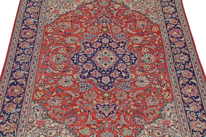 Persian Qum Rug 3' 3" x 4' 11" Hand-Knotted | No. AT47982