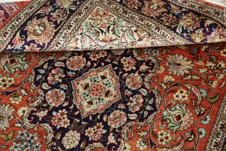 Persian Qum Rug 3' 3" x 4' 11" Hand-Knotted | No. AT47982