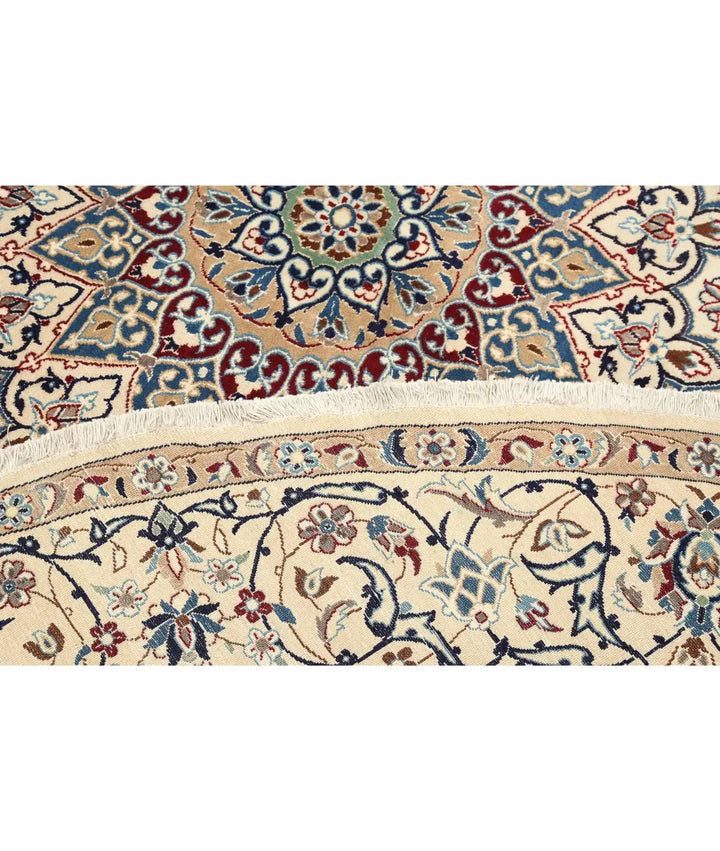 Persian Nain Rug 9' 5" x 9' 8" Hand-Knotted | No. AT47987