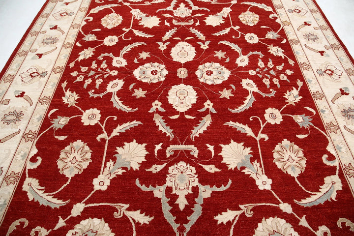 Afghan Ziegler Rug 9' 0" x 11' 11" Hand-Knotted | No. AT47997