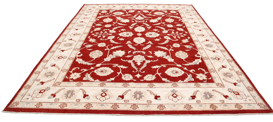 Afghan Ziegler Rug 9' 0" x 11' 11" Hand-Knotted | No. AT47997