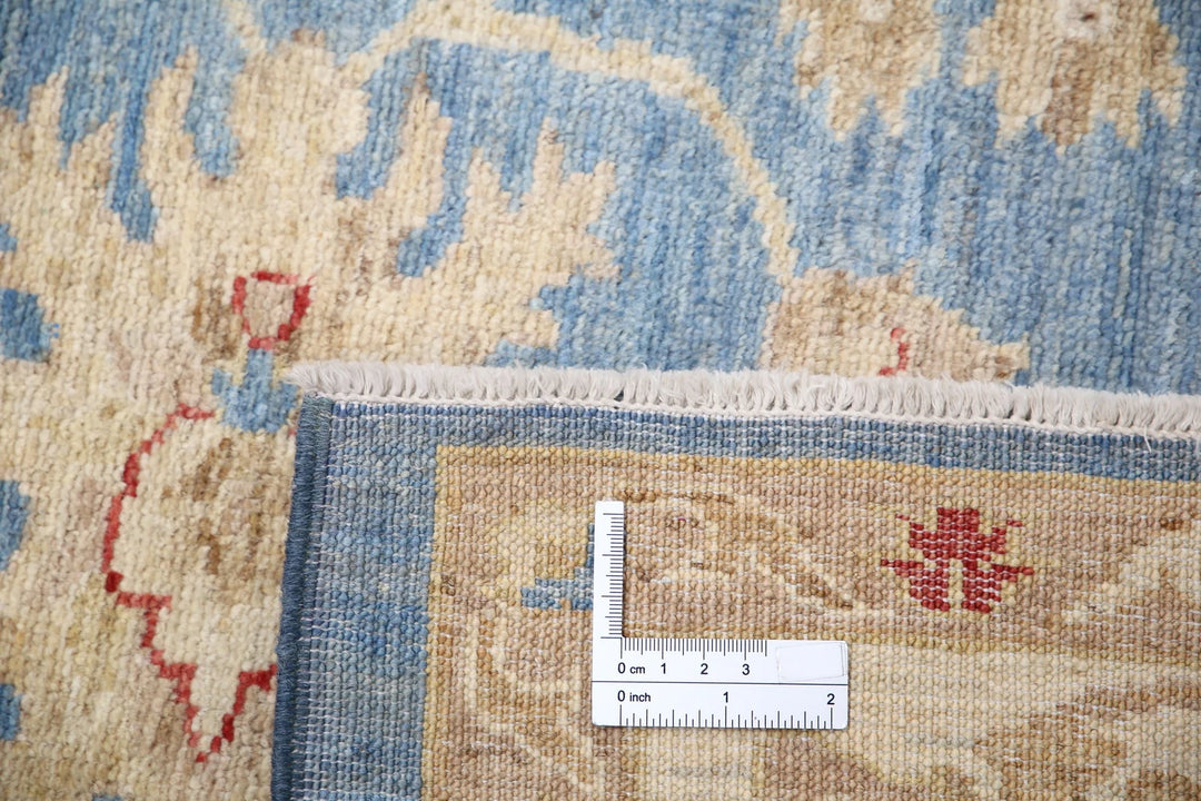 Afghan Ziegler Rug 5' 0" x 6' 8" Hand-Knotted | No. AT48060