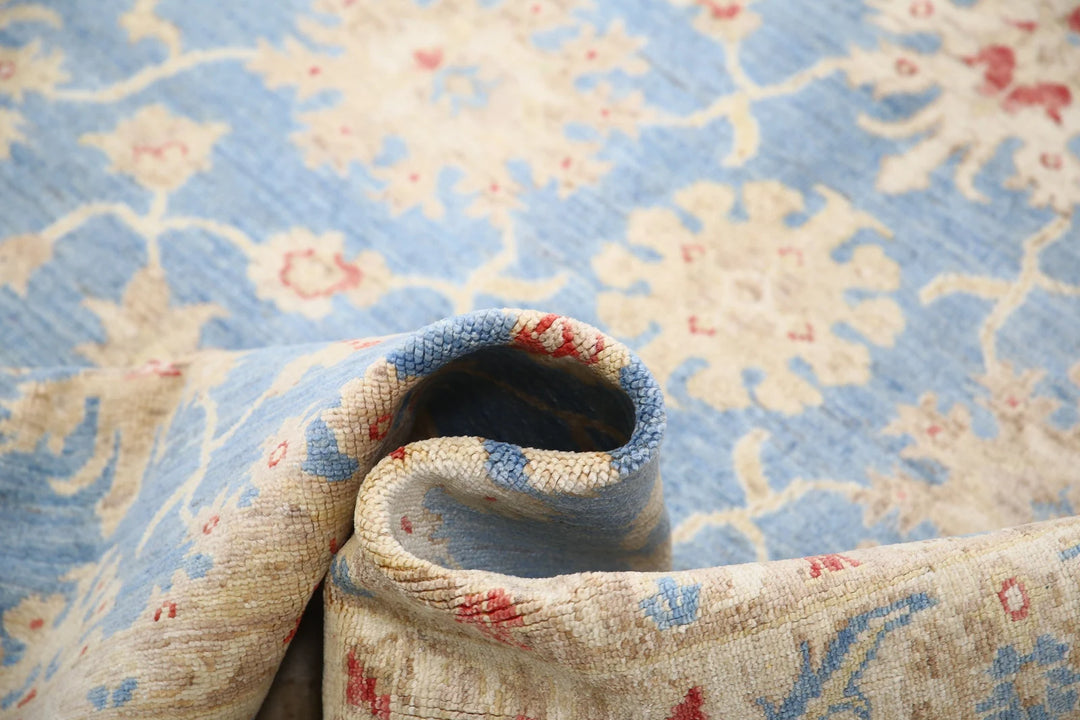 Afghan Ziegler Rug 5' 0" x 6' 8" Hand-Knotted | No. AT48060